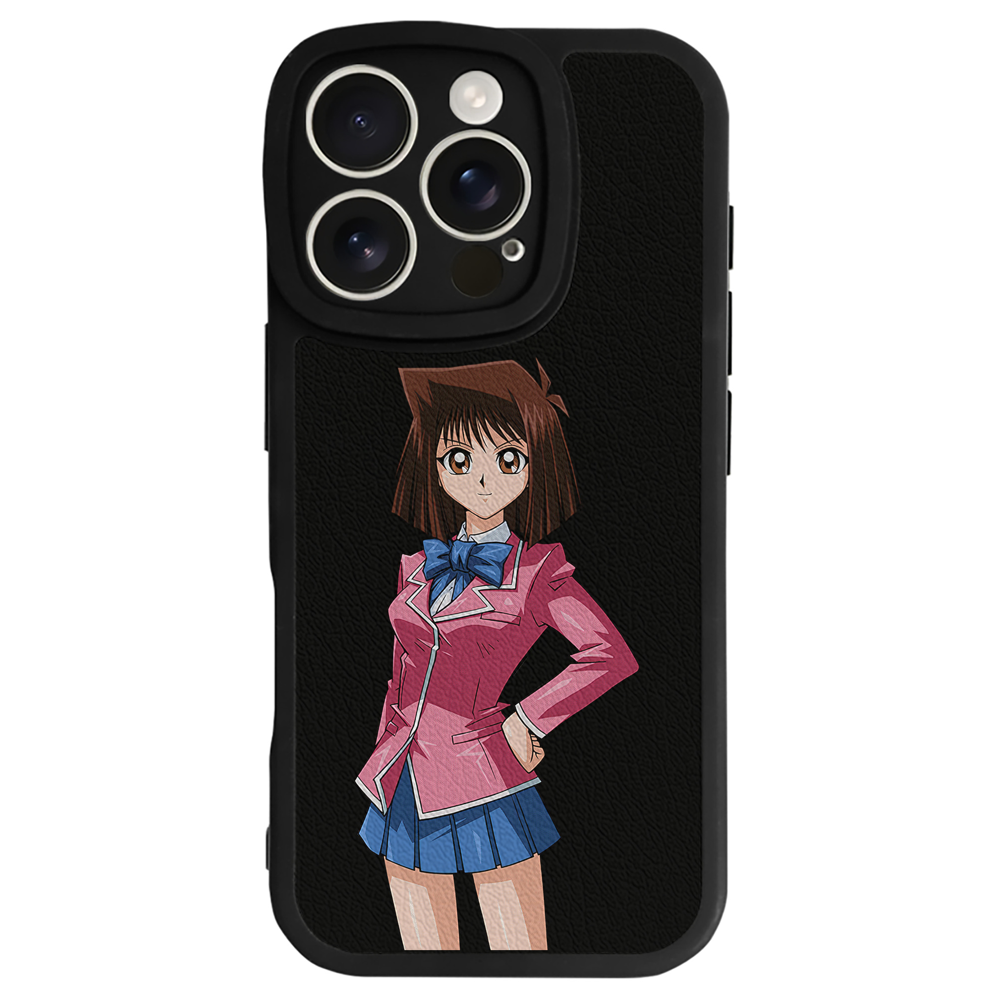 （画像用） 遊☆戯☆王 Yu-Gi-Oh! 【iPhone 16シリーズ対応】シリコンスマホケース（レザー調） 材質：シリコン